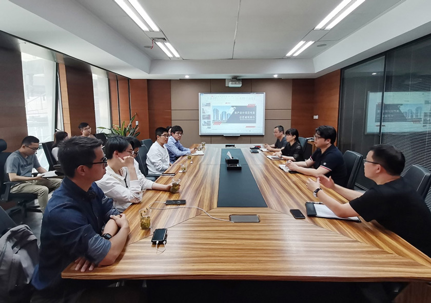 交流促發(fā)展｜路勁地產(chǎn)考察團一行到訪巨匠建筑參觀交流